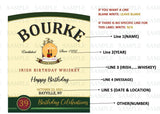 Groomsmen Whiskey Custom Label, Mini Whiskey Party Favors, Groomsman Personalized Label, Irish Whiskey Custom Label, Father's Whiskey Gift,