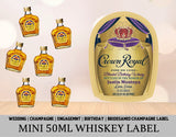 Crown Royal Custom Liquor Label, Custom Blended Canadian Whiskey Label, Crown Royal Whiskey Liquor Label, Birthday Whiskey, Groomsman Whiskey