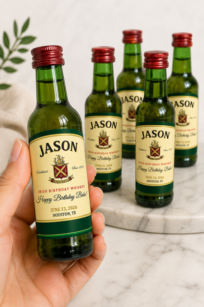 Custom Irish Whiskey Label – Groomsman, Birthday & Father’s Day Gift