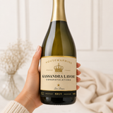 Personalized Housewarming Champagne Label – Custom New Home Bottle Label