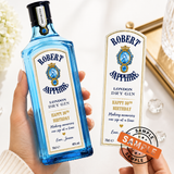 Custom Bombay Gin Bottle Label – Personalized Gin Label