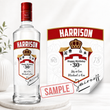 Custom Smirnoff Vodka Bottle Label – Personalized Birthday Label