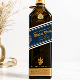 Custom Blue Label Whiskey Bottle Label – Personalized Birthday & Groomsman Label