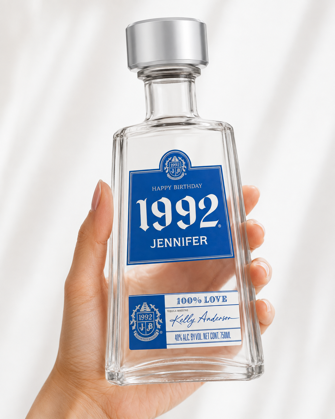 Custom 1800 Tequila Label – Personalized Birthday Bottle Label