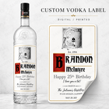 Custom Ketel One Vodka Bottle Label – Personalized Birthday Label