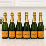 Custom Orange Champagne Bottle Label – Personalized Birthday Label