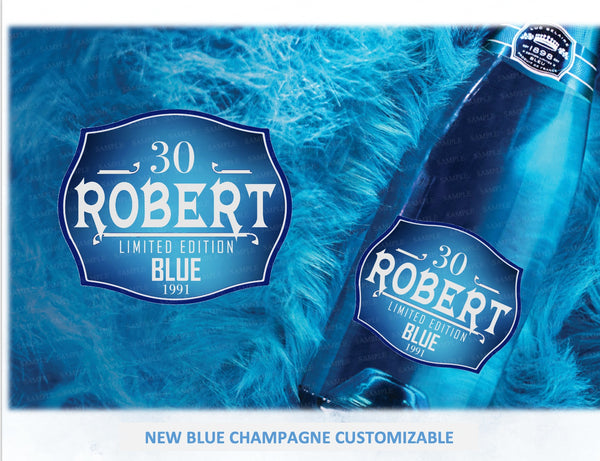 Belaire Blue Custom Champagne Label,  Personalized Champagne Label, Digital Champagne label, Champagne Label, Bridesmaid Champagne Label, Wedding Custom Champagne