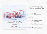Personalized Grey Goose Mini Vodka Label – Birthday & Groomsman 50ml Bottle Label