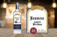 Custom Tequila Label, Personalized Tequila Liquor Label, Birthday Tequila Gift, Tequila Birthday Decoration, Tequila Liquor Label