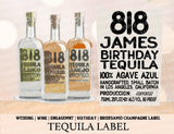 Custom Personalized 818 Tequila Blanco Label
