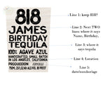 Custom Personalized 818 Tequila Blanco Label