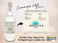 Custom Blanco Casamigos Tequila Label