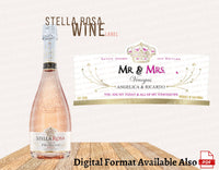 Custom Wine Label, Custom Stella Wine Personalized Label, Birthday Liquor Label