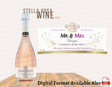 Custom Wine Label, Custom Stella Wine Personalized Label, Birthday Liquor Label